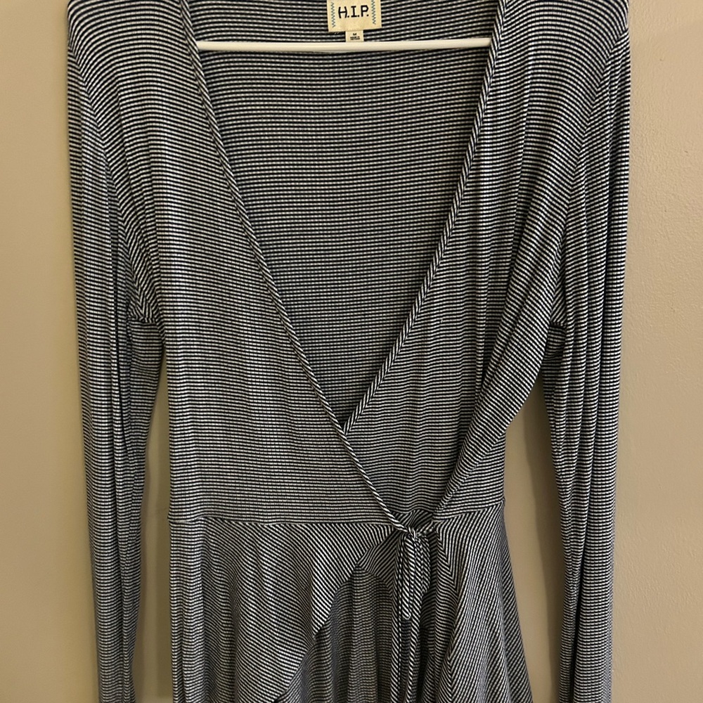 h.i.p. Navy and White Striped Garment